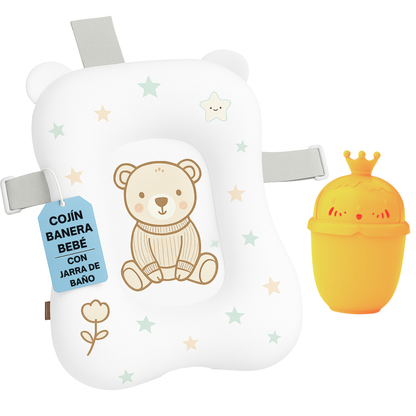 Cojín para bañera de bebé (Diseño Osito marrón)